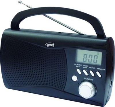 Bravo B 6010 Přenosné rádio černá integrovaný budík